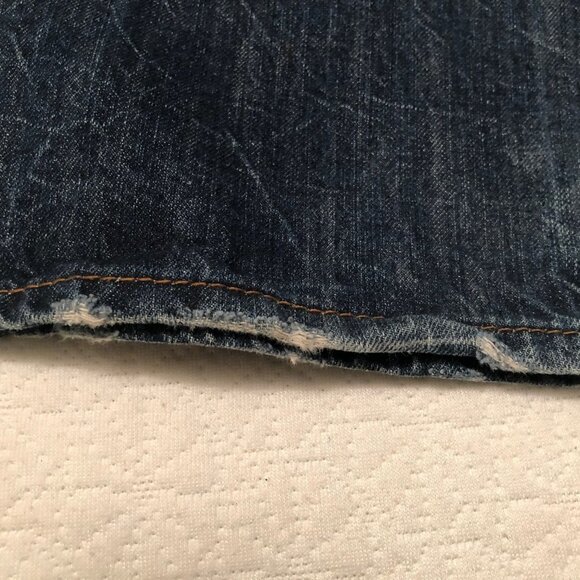 LEVI'S 514 SLIM STRAIGHT WOMEN JEANS 30x32 DARK BLUE WASH - Picture 13 of 13